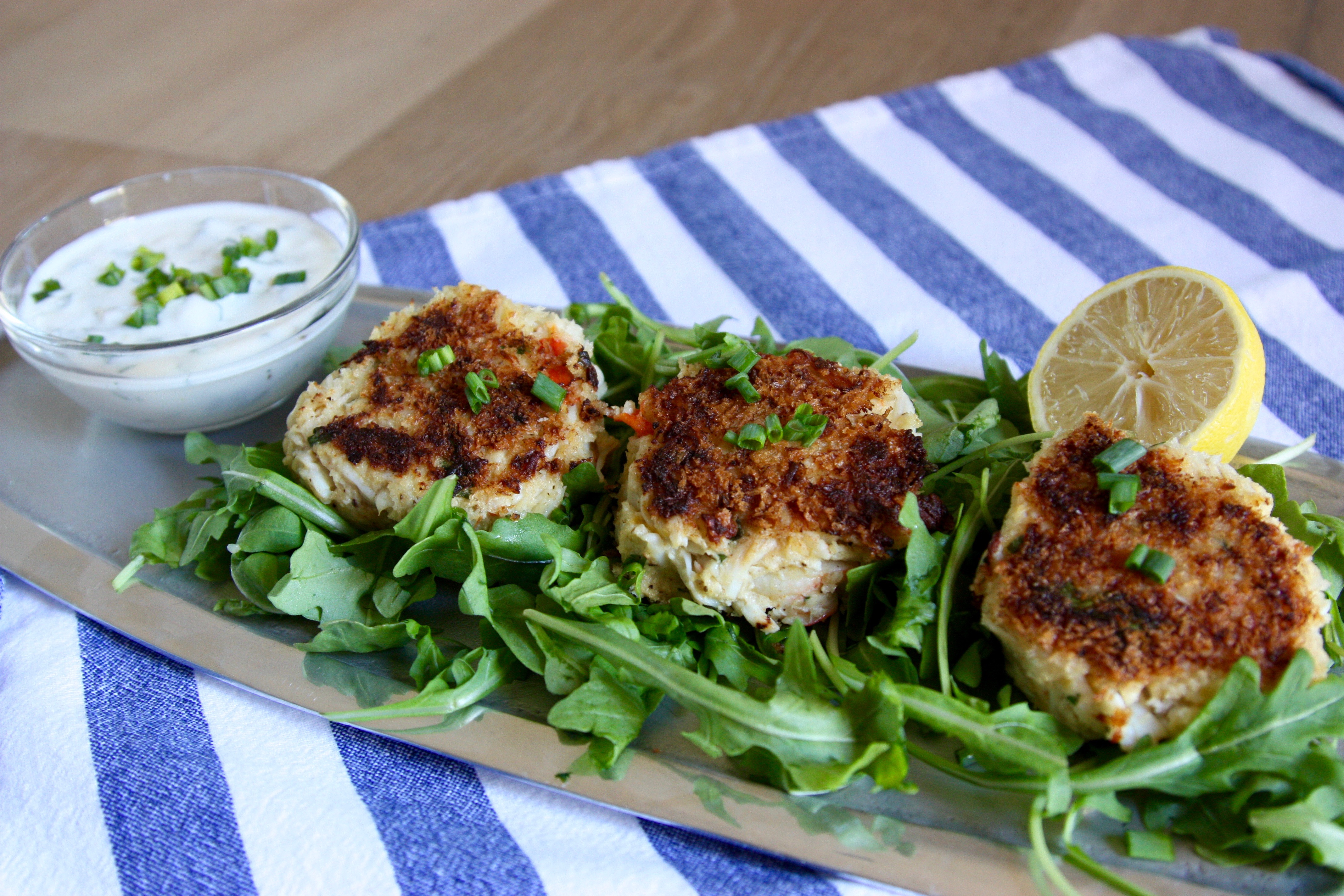 Crab Cakes with Lemon Herb Aioli • Good Thyme Kitchen