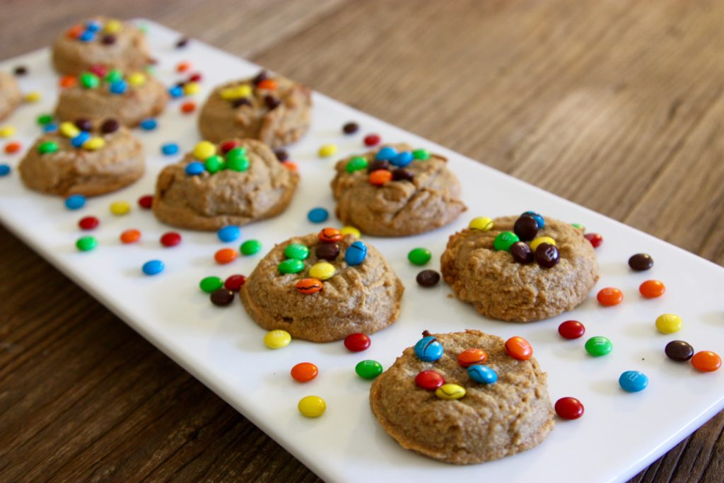 Flourless Peanut Butter M&M Cookies • Good Thyme Kitchen