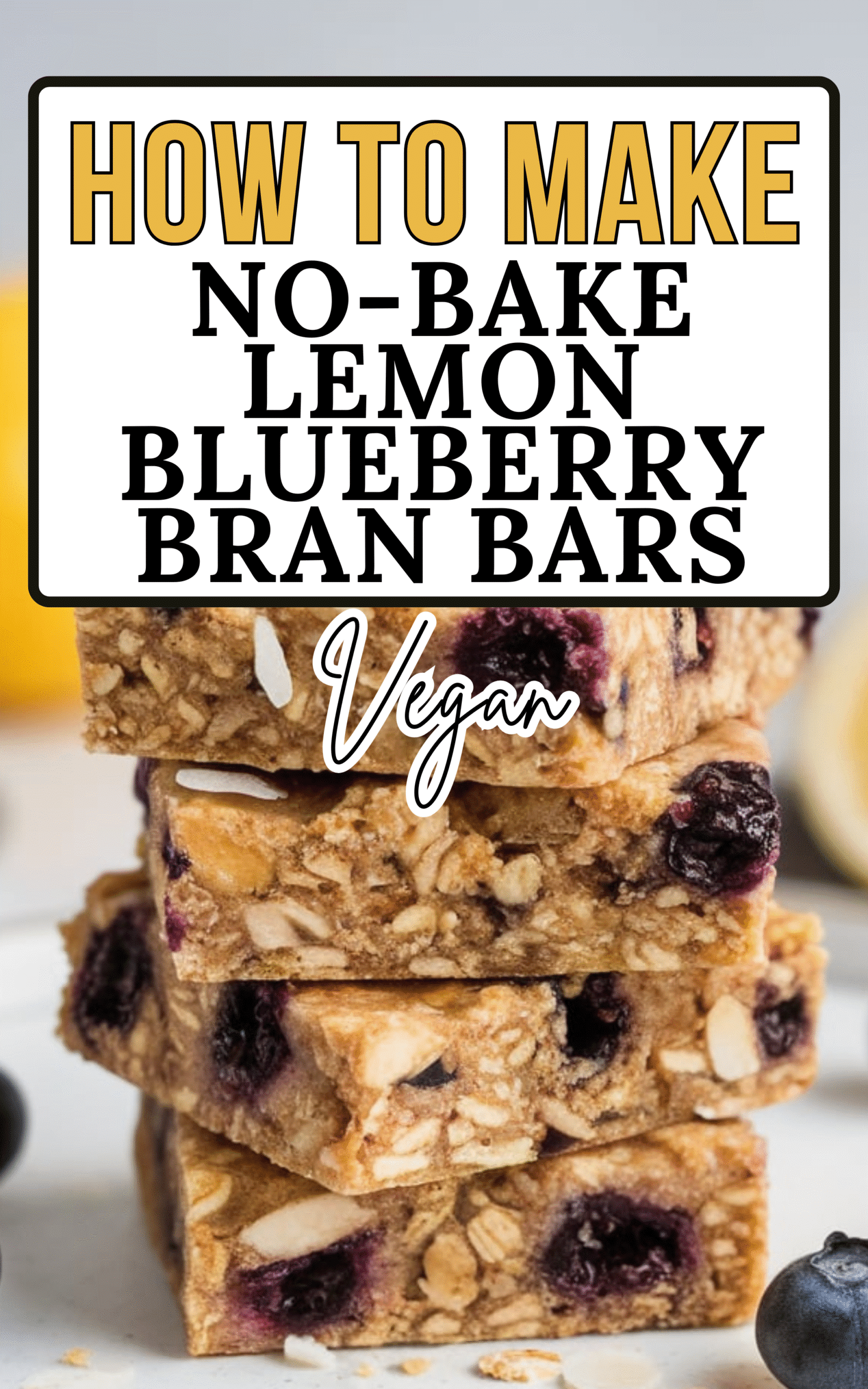 Lemon Blueberry Bran Bars