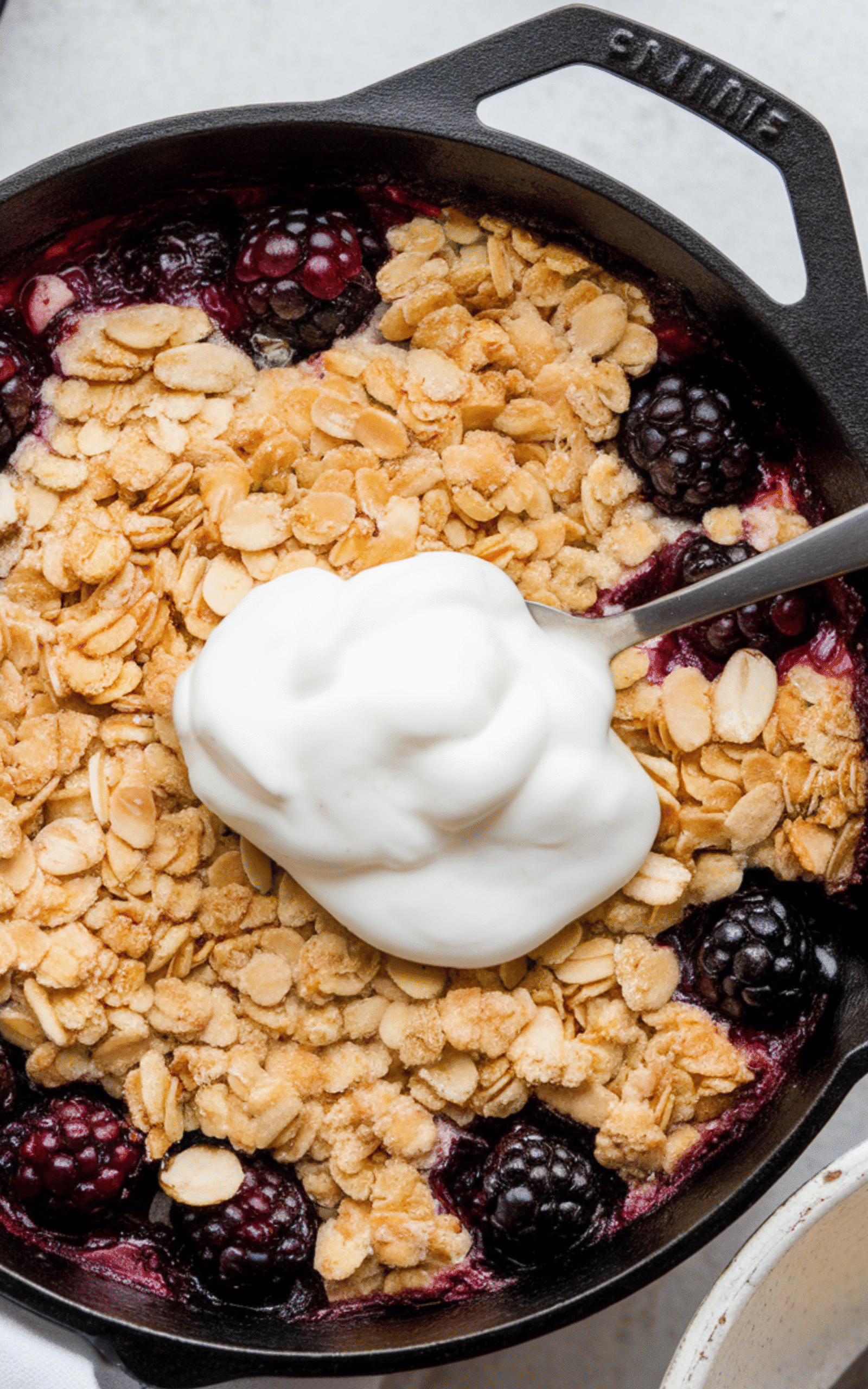 Cast Iron Blackberry Crisp