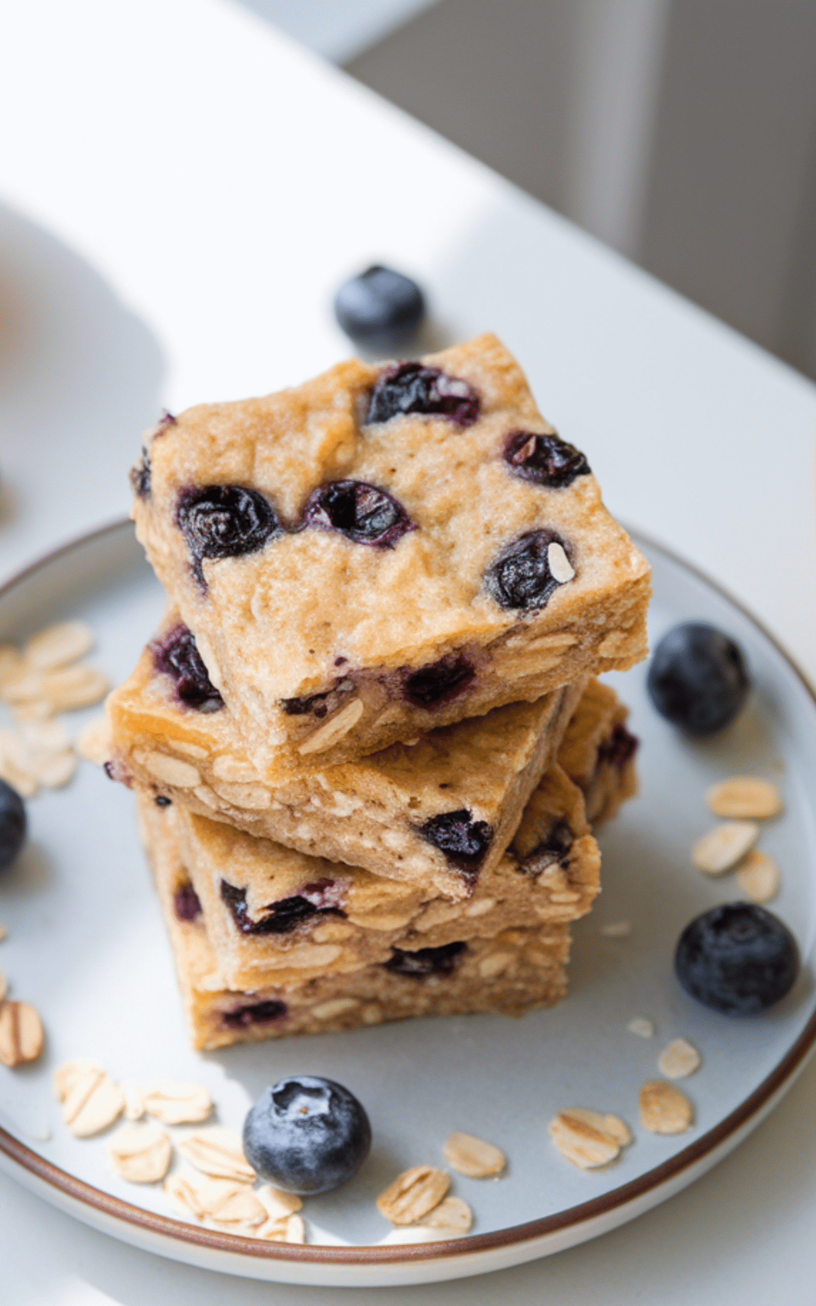 Lemon Blueberry Bran Bars