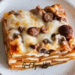 Chicken Sausage and Mushroom Lasagna