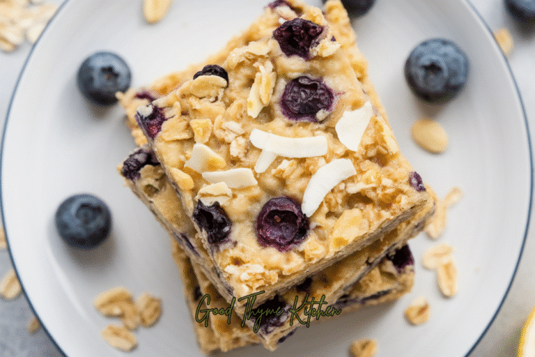 Lemon Blueberry Bran Bars