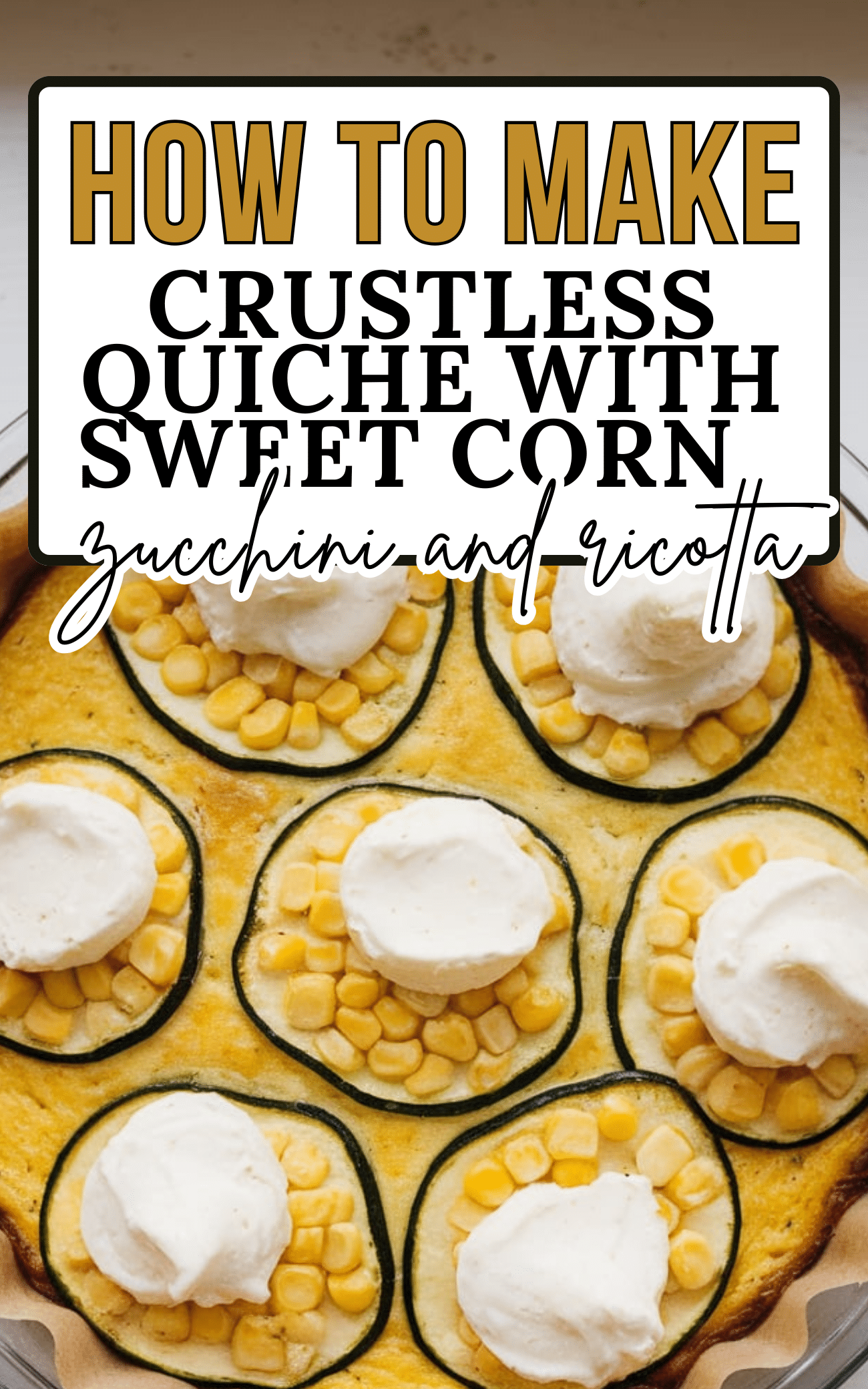 Crustless quiche