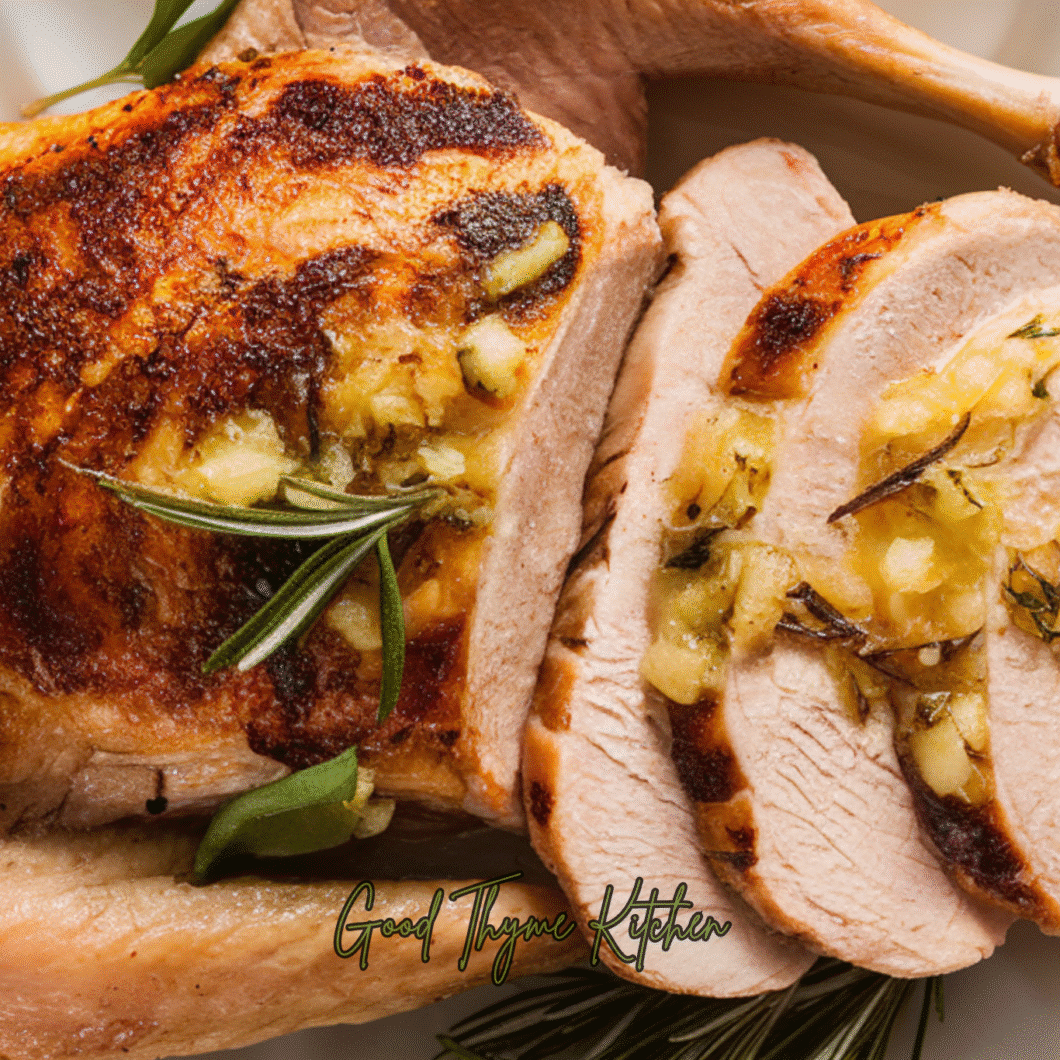 Roasted Turkey Breast with Lemon Herb Butter