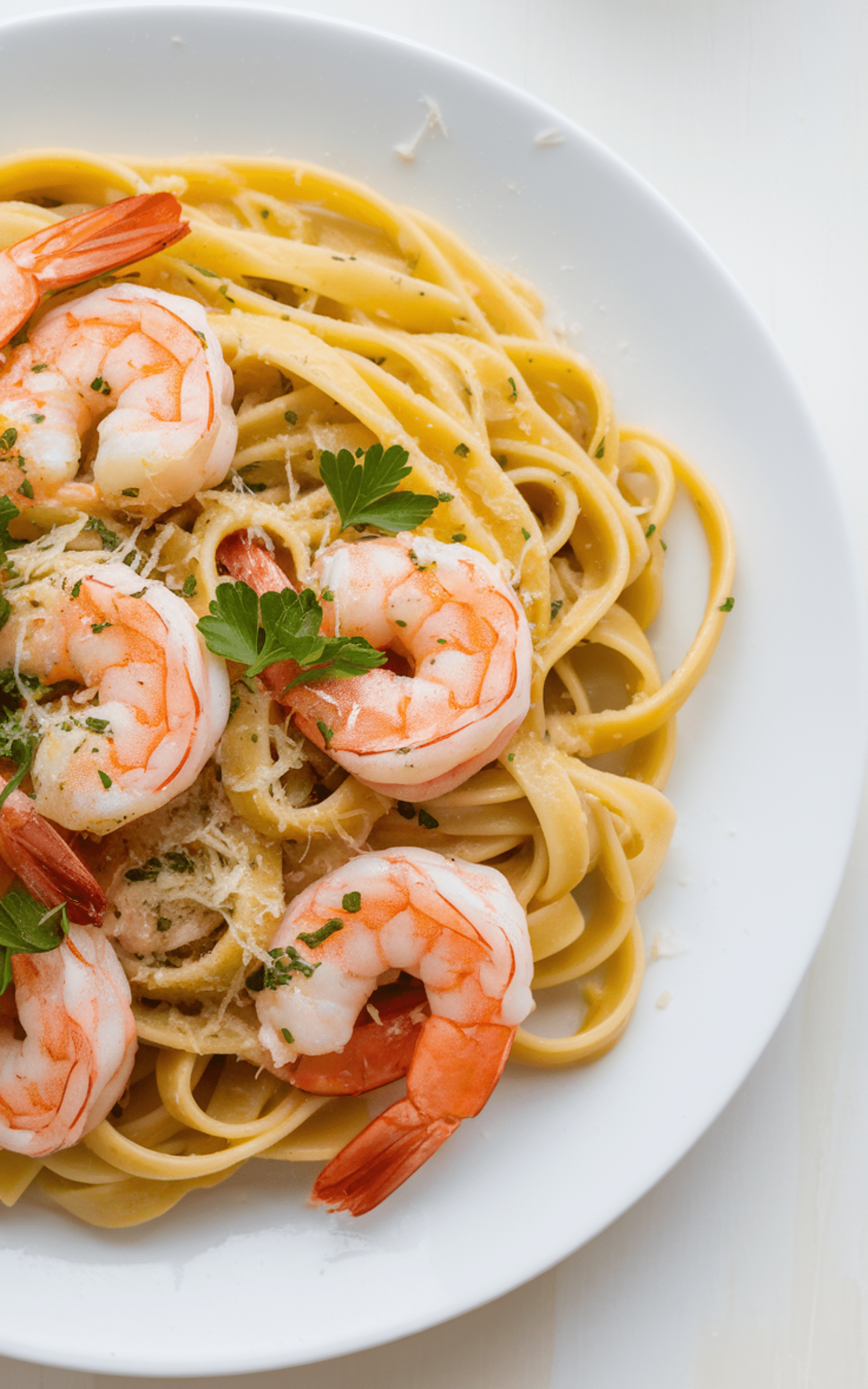 Garlic Lemon Shrimp Pasta
