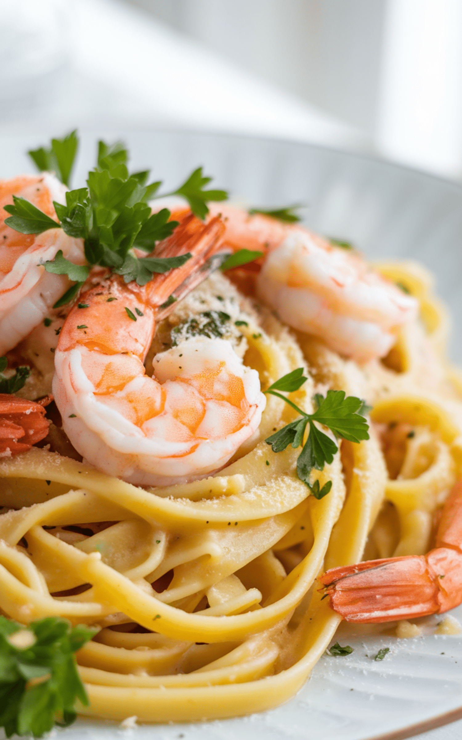 Garlic Lemon Shrimp Pasta