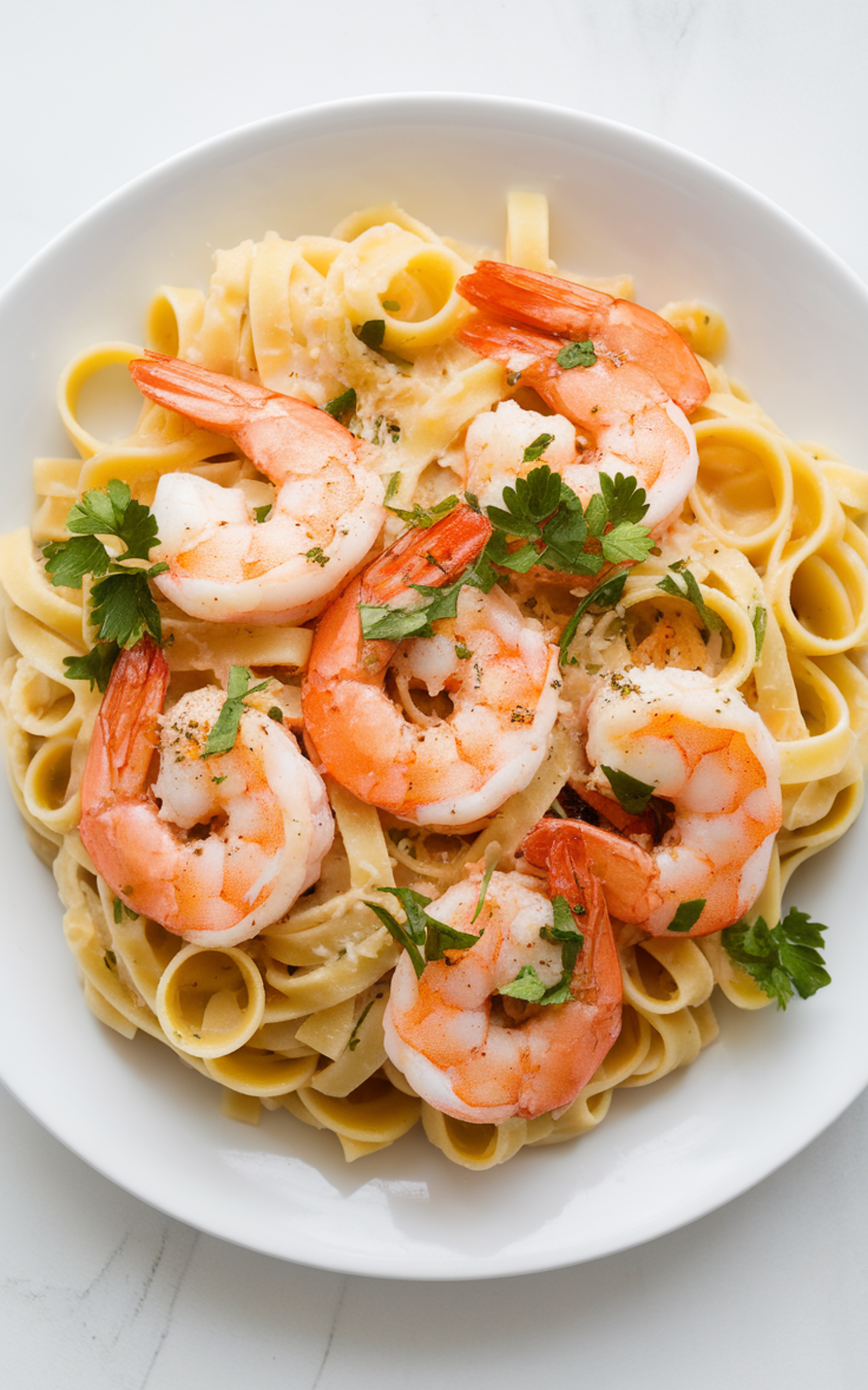 Garlic Lemon Shrimp Pasta