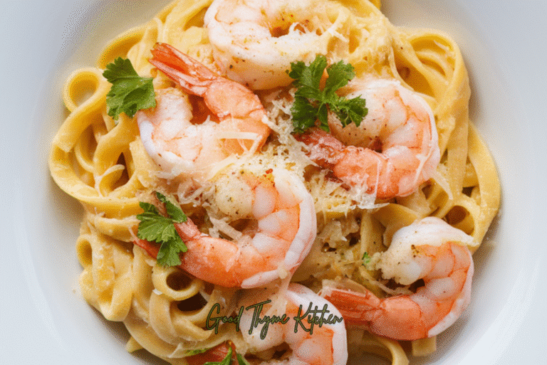 Garlic Lemon Shrimp Pasta